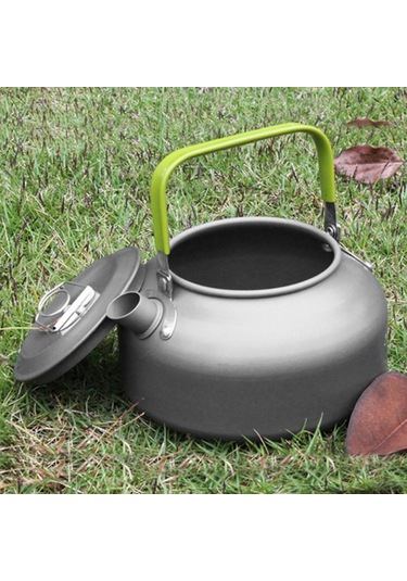 Mufunye 0.8l Taşınabilir Su Isıtıcısı Su Potu Çaydanlık Kahve Potu İç Mekan Alüminyum Alaşımlı Çaydanlık Açık Hava Kamp Yürüyüş Piknik Potu B Çok Renkli