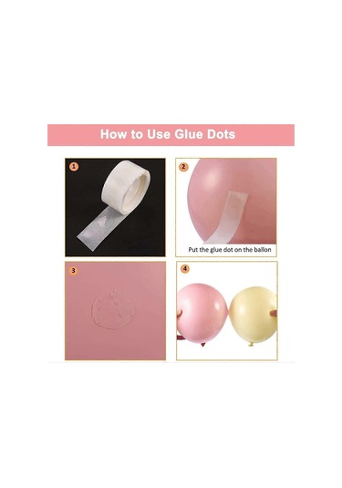 Balon Kemer Seti, 132 Parça Gül Altın Doğum Günü Partisi Dekorasyonu, 10 Adet Konfeti Balonu, 120 Adet Lateks Balon Ve Bağlama Aletleri, Dekorasyon Balonları Diğer