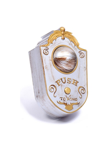 Yaozixa Korkunç Tek Gözlü Kapı Zili - Işık Efektli Cadılar Bayramı Dekorasyonu Beyaz