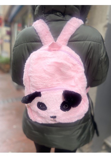 Peluş Panda Sırt Çantası -1666 Altın