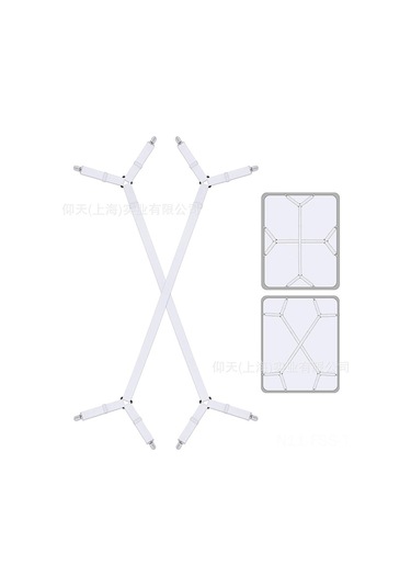 Hfambition Ev İçin Yüksek Kaliteli Çarpraz Çıtçıtlı, Ayarlanabilir, Esnek Perde Sabitleyici Kelepçesi - Siyah, 2 Adet Siyah