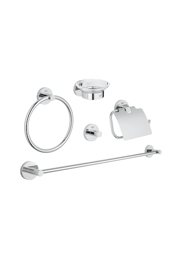 Grohe Essentials 5'İ Bir Arada Banyo Aksesuar Seti 40344001 Gri