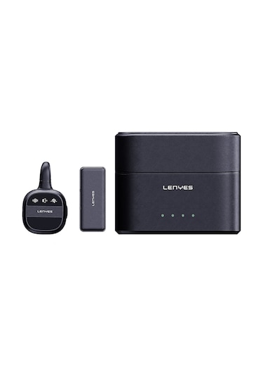 Lenyes Lm209 Type-c Portlu Kablosuz Yaka Mikrofonu Siyah