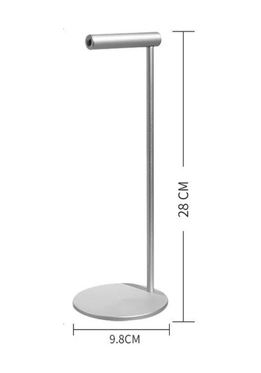 Sones Tamamen Alüminyum Alaşımlı Kulaklık Standı Kulaklık Ekran Braketi Gümüş Gri