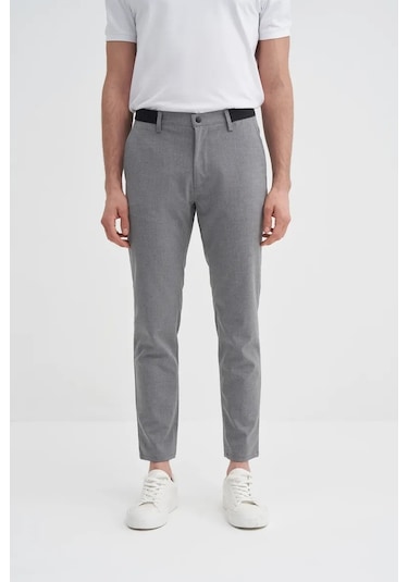 Cazador Erkek Kanvas Gri Pantolon 00025