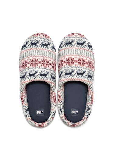 Twigy Polar Erkek Ev Terliği Beyaz 41/46 CC1157 Gri