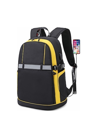2101 Öğrenci Sırt Çantası Moda Günlük Rahat Sırt Çantası Sarı