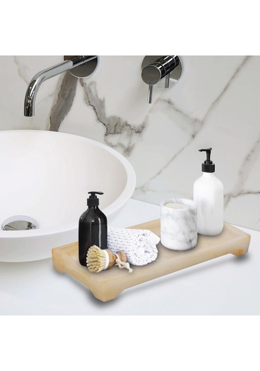 Suntek Mermer Banyo Tepsileri Takı Organizatör Dresser Mumlar Diğer