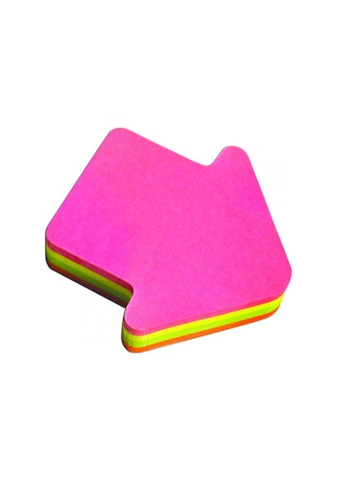 Notix Ok Şekilli Yapışkanlı Not Kağıdı 4 Renk 200 Yaprak 75X75