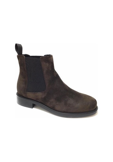 Vısone Bot Kadın 98a3 Frau Waxy Suede Visone Vısone