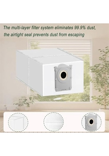 Flybuy Ecovacs Deebot X8 Pro Omni Robot Süpürge Kiti: 1 Ana Fırça, 2 Paspas, 4 Hepa Filtre, 6 Toz Torbası, 6 Yan Fırça
