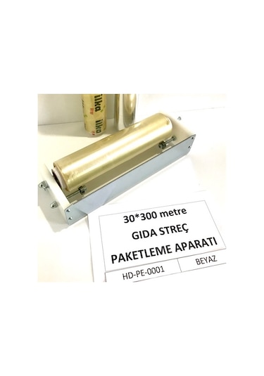 30 300 Rulmanlı Streç Kesme Aparatı + Streç Film 30 Cm'lik