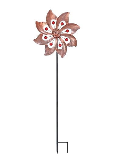 Xindoker Bahçe Ve Avlu İçin Demir Çevreci Süs Eşyası - Kırmızı Renkli 95cm Ornamental Fırça