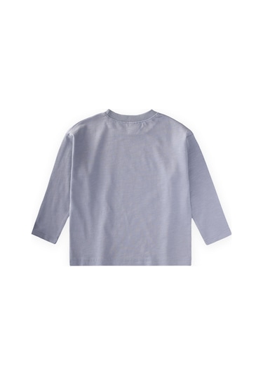Cigit Sloganlı Uzun Kollu T-shirt 2-10 Yaş Pastel Mavi