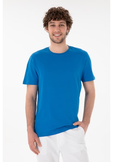 U.S. Polo Assn. Erkek Regular Fit Bisiklet Yaka Kobalt Mavi Basic Tişört 50305928-VR077 U.S. Polo Assn. Erkek Regular Fit Bisiklet Yaka Kobalt Mavi Basic Tişört 50305928-VR077