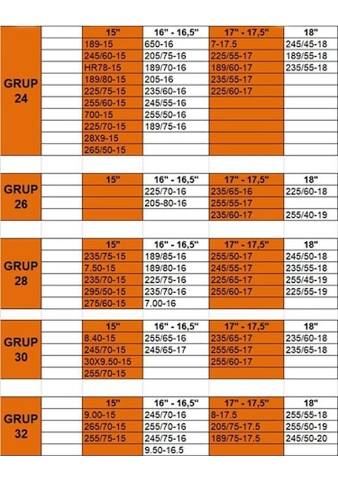 4x4 Kar Patinaj Zinciri 185x13 Grup:12 Space Karmatik