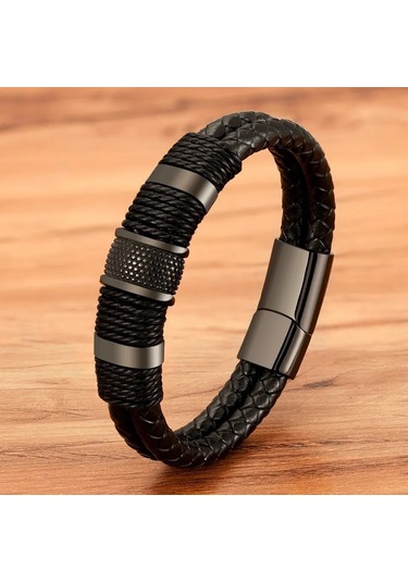 Gogoey Db6969 Erkek Deri Bileklik Çok Renkli