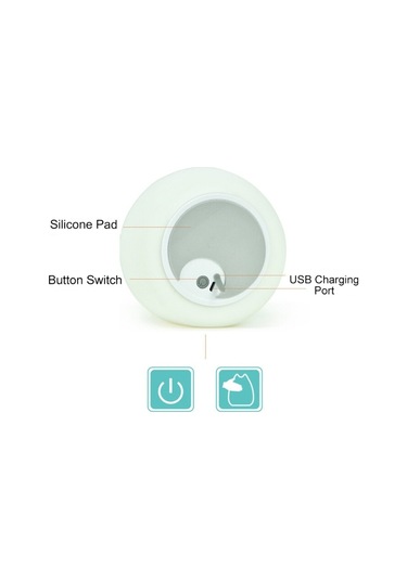 Sones Usb Şarj Yenilik Gece Işıkları Sevimli Çocuk Gece Lambası Uzaktan Kumanda Dokunmatik Sensör Işık Ev Dekor Aydınlatma Çok Renkli