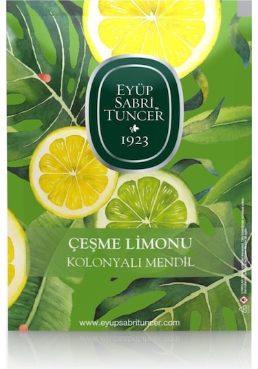 Eyüp Sabri Tuncer Çeşme Limonu Kolonyalı Mendil 30'Lu (Büyük Boy)