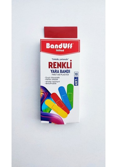 Banduff Renkli Yara Bandı 1*10 Adet