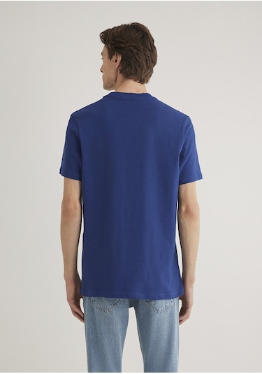 Mavi Miav Baskılı Tişört 067153-70722 Lacivert Mavi