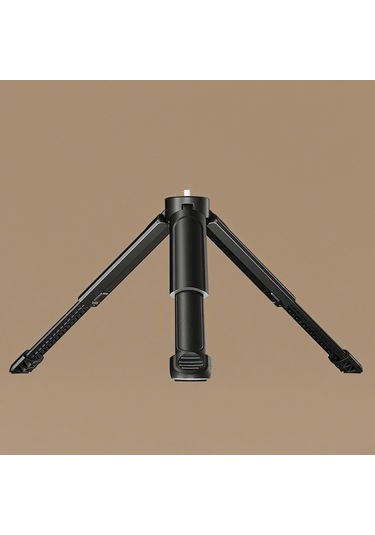 Kangvka Ulanzi Mt-14 Masaüstü Tripod: Yüksekliği Ayarlanabilir, Alüminyum, 1/4 İnç Vida, 2kg Yük Kapasitesi Siyah