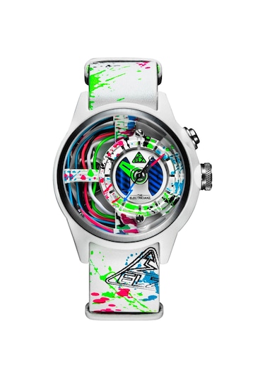 The Electricianz The Neon Z Black & White - Arty Edıtıons Unisex Kol Saati