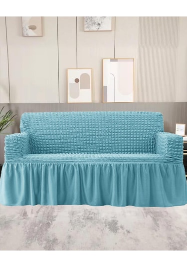 Upmall Bürümcük Koltuk Örtüsü Kanepe Örtüsü 3lü Turkuaz Turkuaz