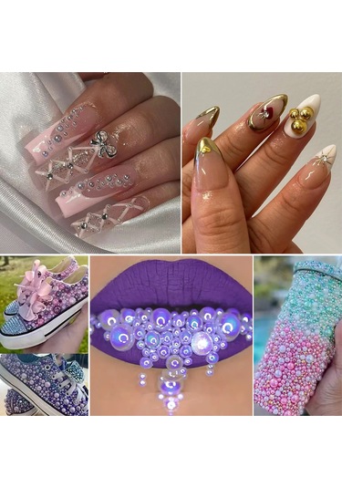 Nail Art İnci Dıy Reçine - Pembe