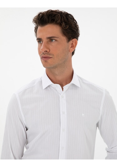 Pierre Cardin Erkek Mavi Gömlek Desenli 50312349-vr036 Mavi