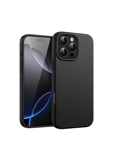 İphone Uyumlu 16 Pro Kılıf Nano Lansman Silikon Kapak Siyah