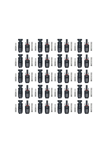 Youmex Güneş Paneli Bağlantı Seti - 20 Çift Ip67 Mc4 Konnektör + Anahtar