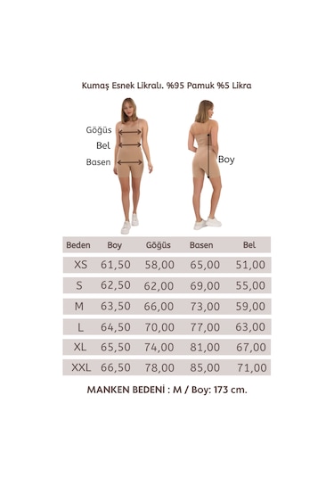 Penyebizden İnce Askılı Body Tulum -ten Rengi