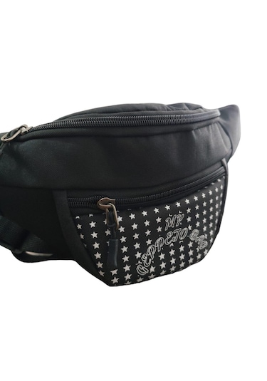 Mygeppetobag Unisex Siyah Renkli Omuz Ve Bel Çantası Siyah