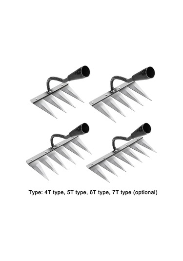 Youtek 4 Dişli Çelik Tırpan - Toprak Esme, Ot Kazma Ve Yaprak Toplama Tarım Aleti