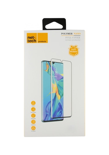 Nettech Samsung Galaxy Note 10 Uyumlu Ön Koruma Polymer Nano Ekran Koruyucu - Siyah