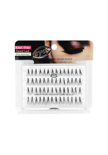 Eyes Tekli Kirpik Topuzsuz Gür Long Siyah-33