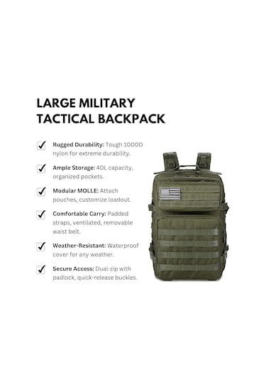 Büyük Askeri Taktik Sırt Çantası Bug Out Çanta Sırtı Sırp Çekçileri Ordu Dış Saldırı Paketi Av İçin Çanta Ordu Yeşil Asker Yeşili