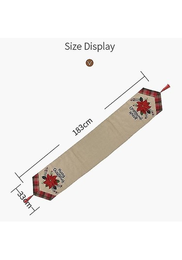 Dikdörtgen Noel Masa Örtüsü Polyester 33 183m Noel Masa Dekorasyonu İçin Noel Ağacı Desenleri
