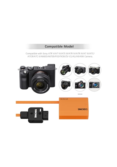 Yaozixa Zgcıne Dt-fz100 D-tap'dan Np-fz100 Yalancı Pil, 8v Düzenli Çıkış, 2a Akım, 60cm Kablolu, Sony A7/a9/a6600/fx3 Vb. Kameralar İçin