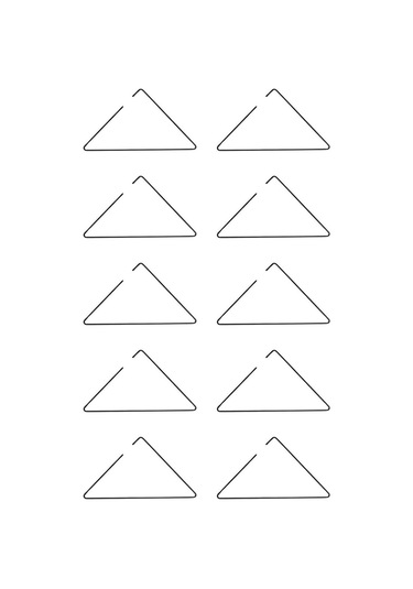 Edora Home 10'lu Siyah Elbise Askısı Tişört Askısı - Metal Paslanmaz Siyah