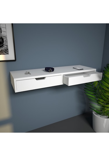 Emkawood Tuana Çekmeceli Asma  Dresuar Beyaz