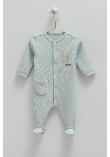 Caramell %100 Pamuk Hello Forest Bebebk Tulum Crml.te1951 Yeşil