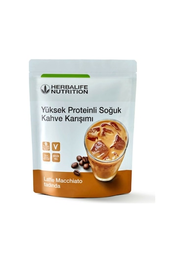 Herbalife Yüksek Proteinli Soğuk Kahve Karışımı Latte Macchiato