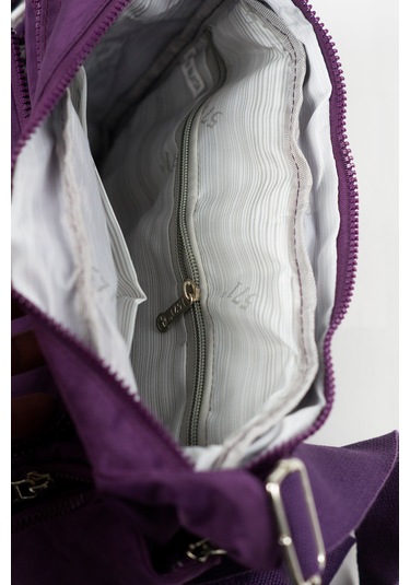 Krinkıl / Klinkır Su Geçirmez Kumaş Çok Gözlü Çapraz Kol Ve Omuz Postacı Çantası 116g Mor