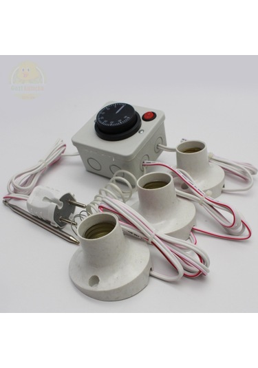 Termostat Kontrollü Düğmeli Yanan 1 Lamba Çıkışlı 2 Sabit Duyu