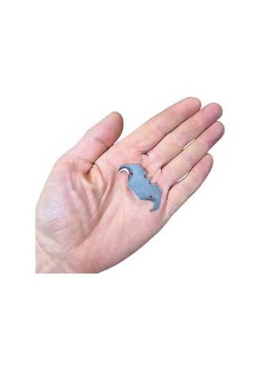 Kancalı Çengelli Maket Bıçağı Ucu Yedek Bıçak Ağız Uç 5'li Paket