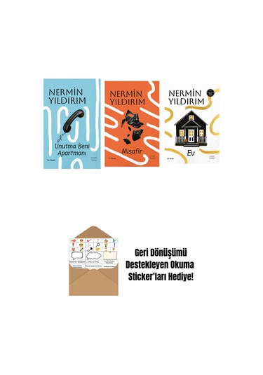 Unutma Beni Apartmanı Ciltli + Misafir Ciltli + Ev + Okuma Sticker'ları