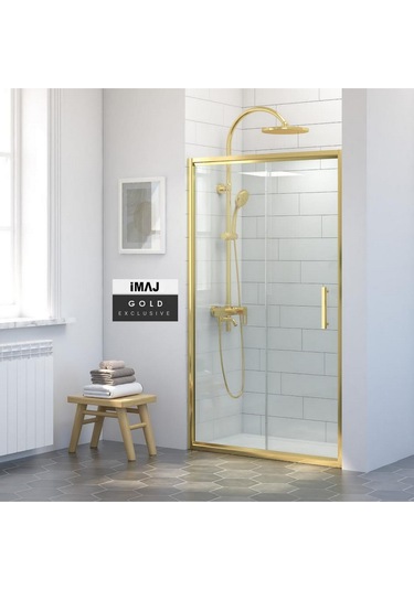 İmaj Banyo İmaj Gold İki Duvar Arası 1 Sabit 1 Sürgü Duşakabin