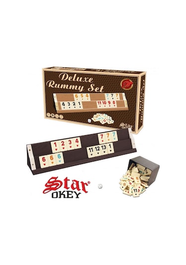 Star Deluxe Ahşap Okey Takımı Okey Takımı